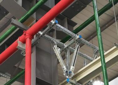 源城该抗震支架的整体式支吊架结构协调性好